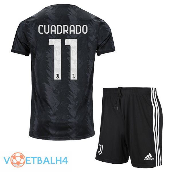 Juventus (CUADRADO 11) kinderen voetbal jersey uit zwart 2022/2023