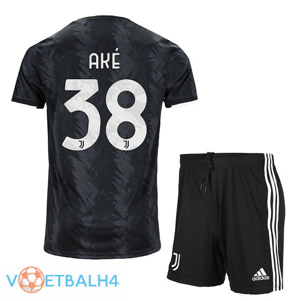 Juventus (AKÉ 38) kinderen voetbal jersey uit zwart 2022/2023