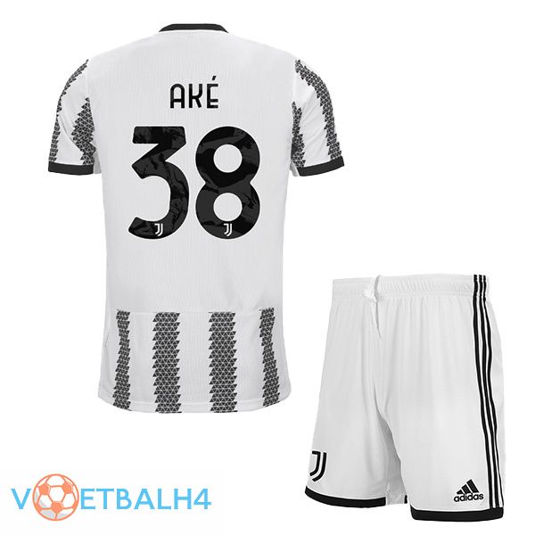 Juventus (AKÉ 38) jersey thuis kinderen wit zwart 2022/2023