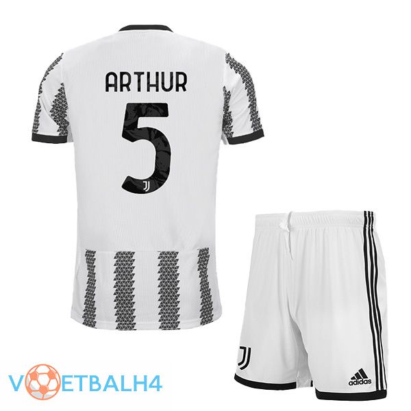 Juventus (ARTHUR 5) jersey thuis kinderen wit zwart 2022/2023