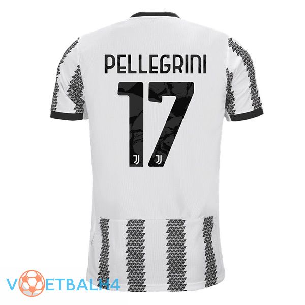 Juventus (PELLEGRINI 17) jersey thuis wit zwart 2022/2023