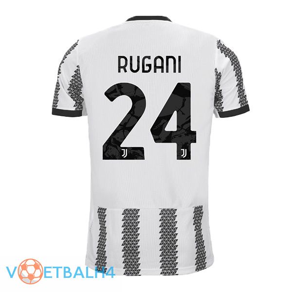 Juventus (RUGANI 24) jersey thuis wit zwart 2022/2023