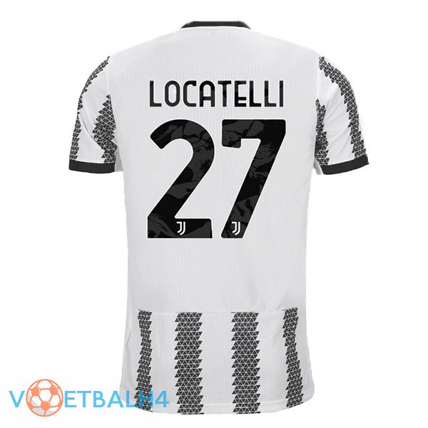 Juventus (LOCATELLI 27) jersey thuis wit zwart 2022/2023