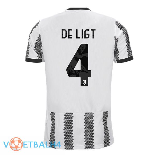 Juventus (DE LIGT 4) jersey thuis wit zwart 2022/2023