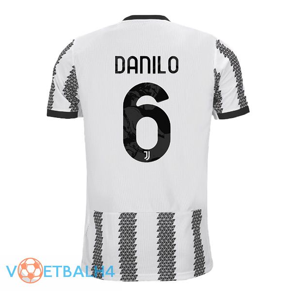 Juventus (DANILO 6) jersey thuis wit zwart 2022/2023