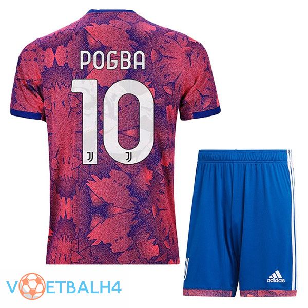 Juventus (POGBA 10) kinderen voetbal jerseys uit Rose 2022-2023