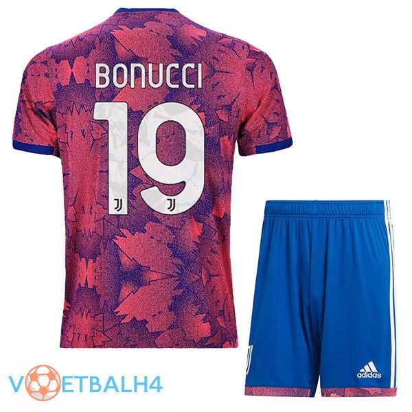 Juventus (BONUCCI 19) kinderen voetbal jerseys uit Rose 2022-2023