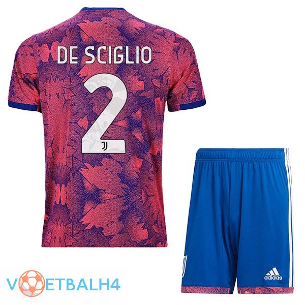 Juventus (DE SCIGLIO 2) kinderen voetbal jerseys uit Rose 2022-2023