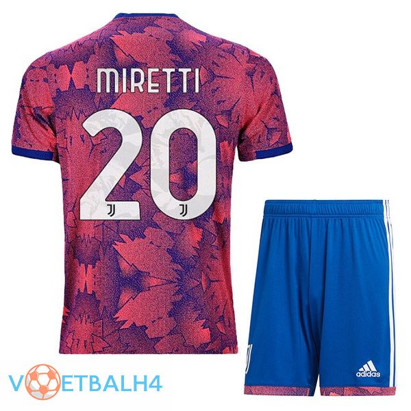 Juventus (MIRETTI 20) kinderen voetbal jerseys uit Rose 2022-2023