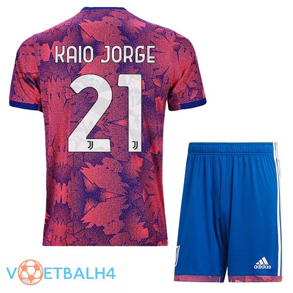 Juventus (KAIO JORGE 21) kinderen voetbal jerseys uit Rose 2022-2023