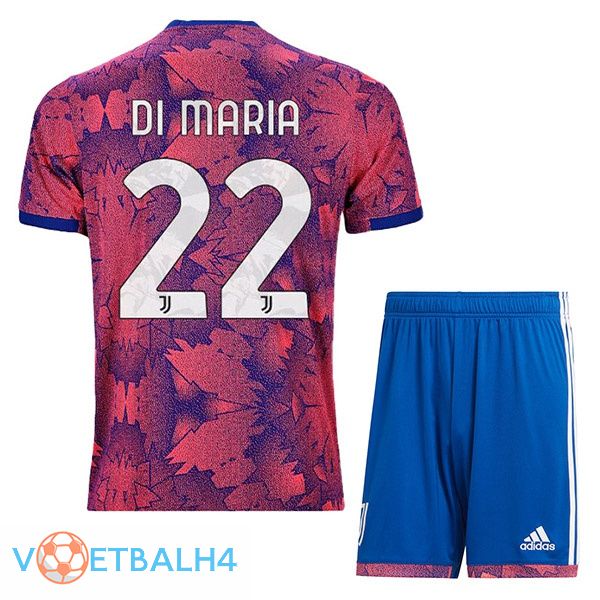 Juventus (DI MARIA 22) kinderen voetbal jerseys uit Rose 2022-2023