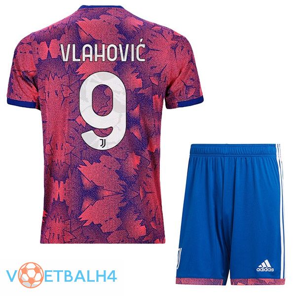 Juventus (VLAHOVIĆ 9) kinderen voetbal jerseys uit Rose 2022-2023