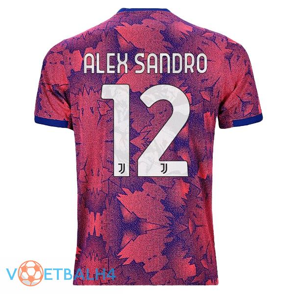 Juventus (ALEX SANDRO 12) voetbal jerseys uit Rose 2022-2023