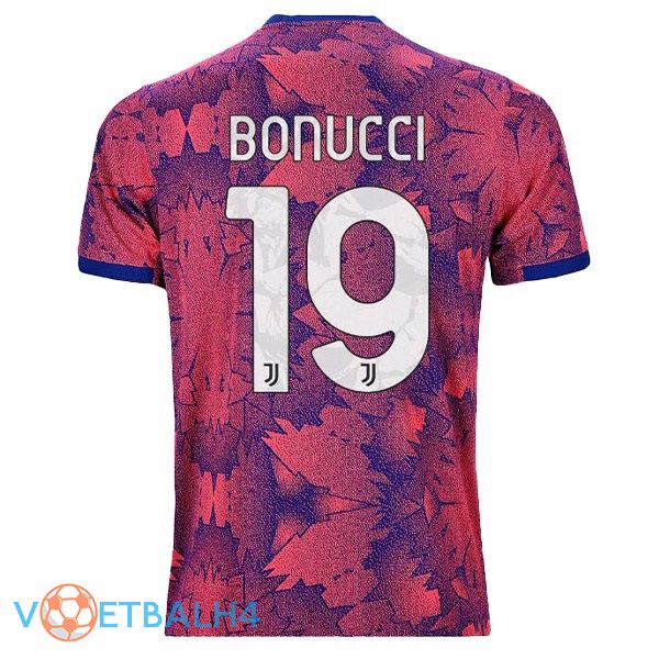 Juventus (BONUCCI 19) voetbal jerseys uit Rose 2022-2023