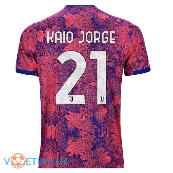 Juventus (KAIO JORGE 21) voetbal jerseys uit Rose 2022-2023