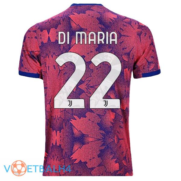 Juventus (DI MARIA 22) voetbal jerseys uit Rose 2022-2023