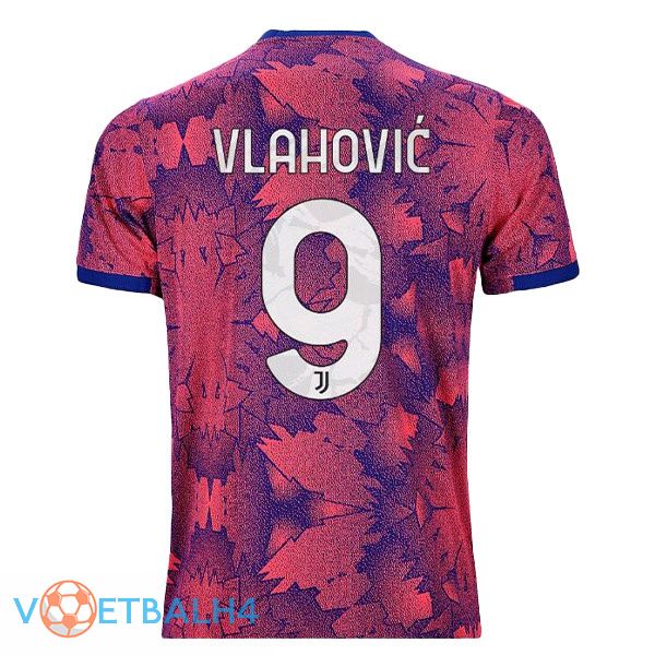 Juventus (VLAHOVIĆ 9) voetbal jerseys uit Rose 2022-2023