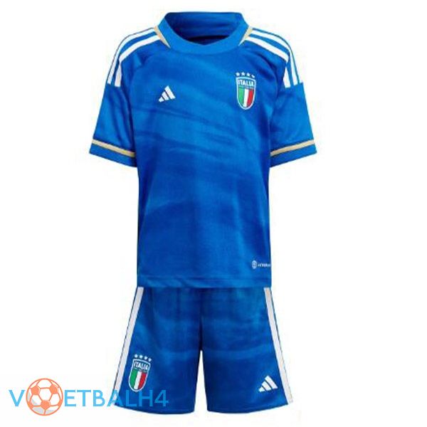 Italië kinderen voetbal jersey thuis blauw 2023/2024