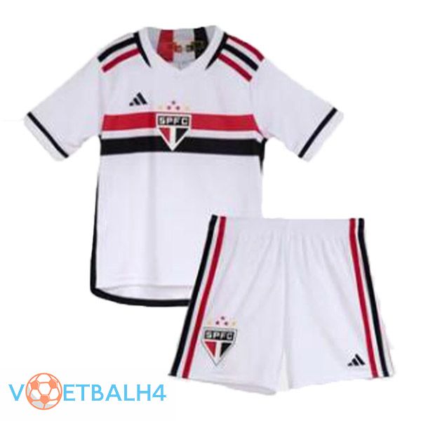 Sao Paulo FC kinderen voetbal jersey thuis wit 2023/2024