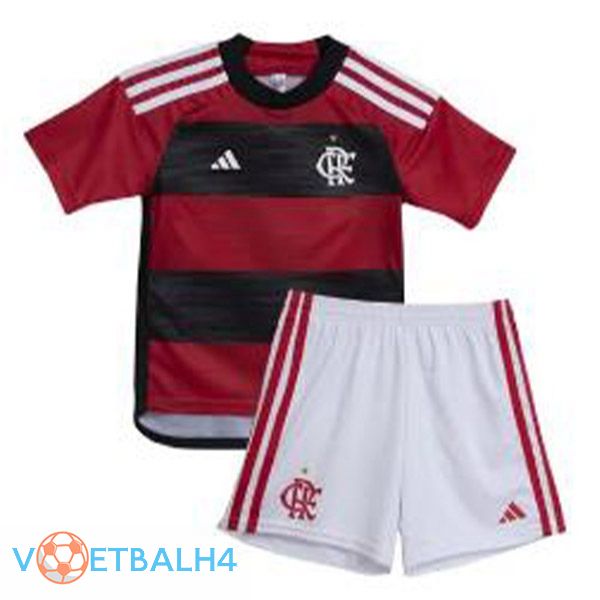 Flamengo kinderen voetbal jersey thuis rood 2023/2024