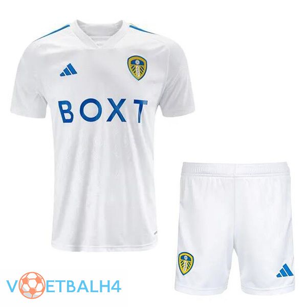 Leeds United kinderen voetbal jersey thuis wit 2023/2024