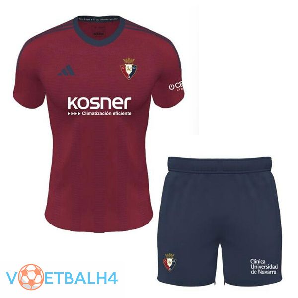 CA Osasuna kinderen thuis voetbal jersey rood 2023/2024