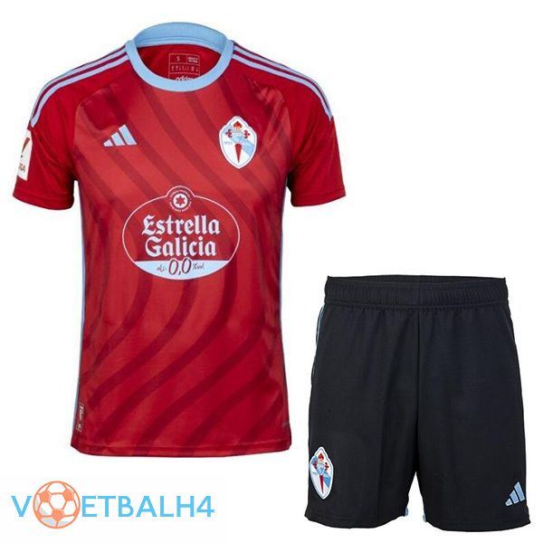 Celta Vigo kinderen uit voetbal jersey rood 2023/2024