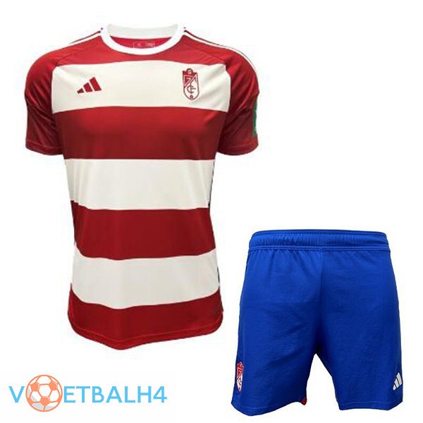 Granada CF kinderen thuis voetbal jersey rood 2023/2024