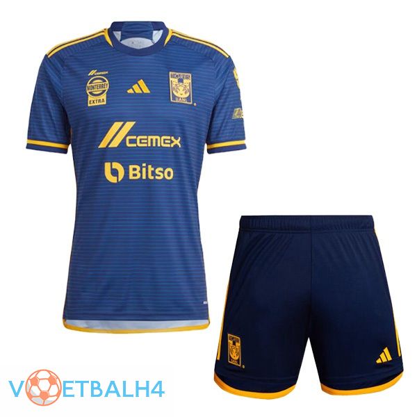 Tigres UANL kinderen uit voetbal jersey blauw 2023/2024