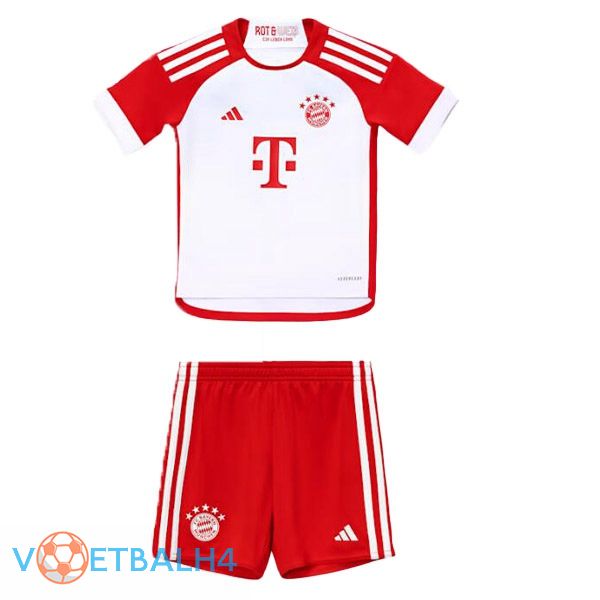 Bayern Munich kinderen voetbal jersey thuis wit rood 2023/2024