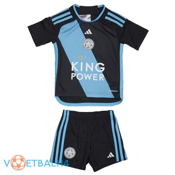 Leicester City kinderen uit voetbal jersey blauw zwart 2023/2024