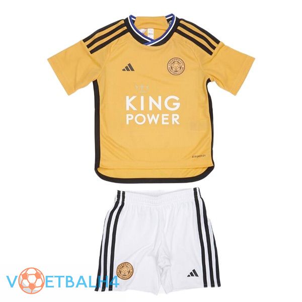 Leicester City kinderen derde voetbal jersey geel 2023/2024