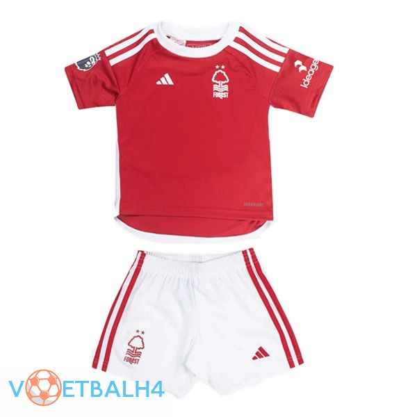 Nottingham Forest kinderen thuis voetbal jersey rood 2023/2024