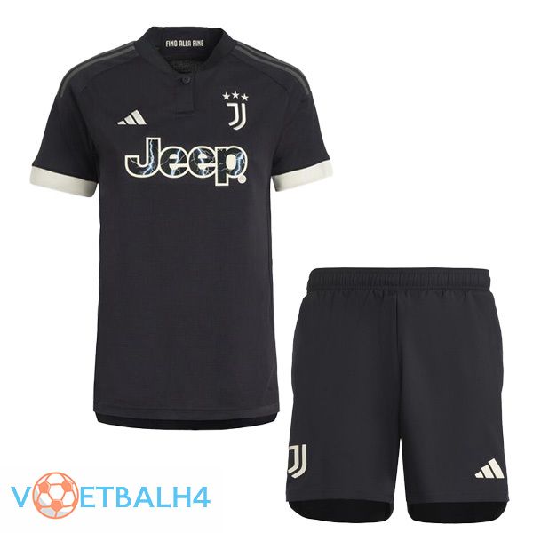 Juventus kinderen derde voetbal jersey zwart 2023/2024