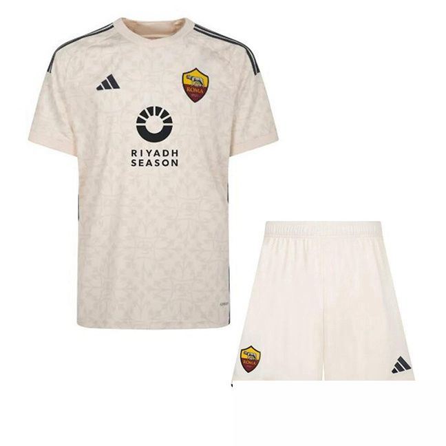 AS Roma kinderen RIYADH SEASON voetbal jersey uit geel 2023/2024