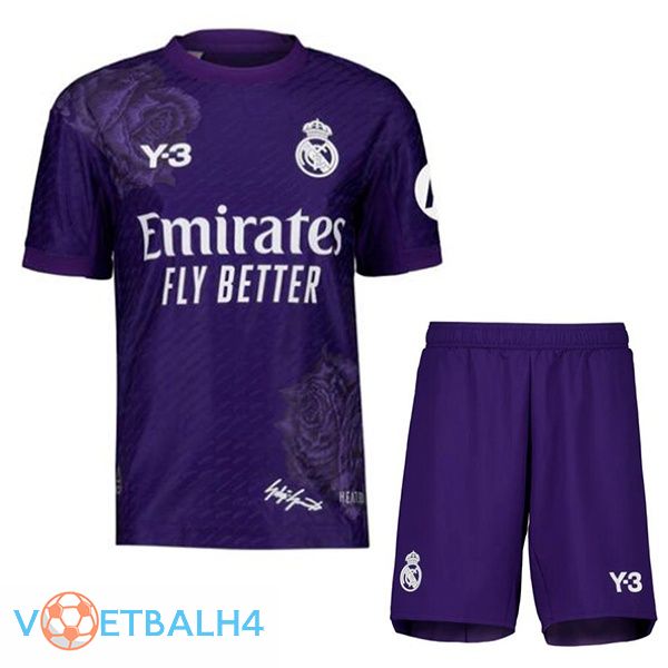 Real Madrid kinderen vierde voetbal jersey paars 2023/2024