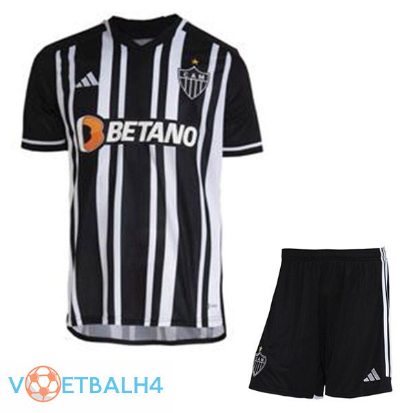 Atletico Mineiro kinderen voetbal jersey thuis zwart wit 2023/2024