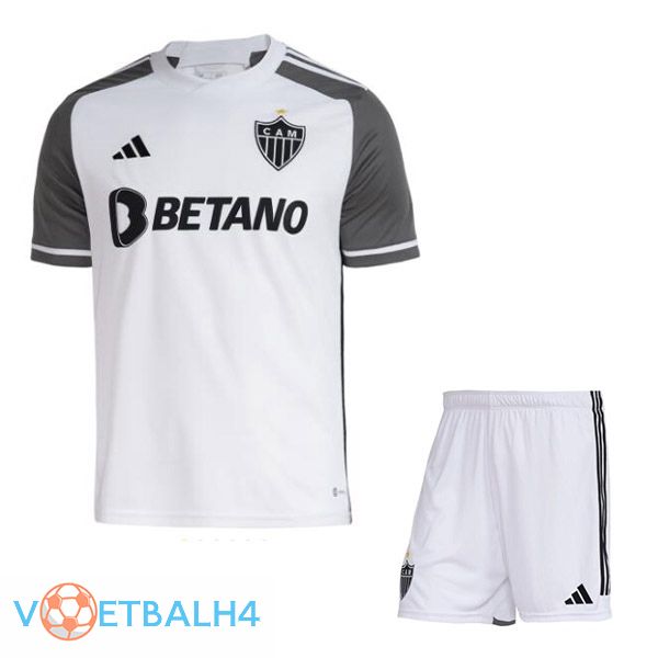 Atletico Mineiro kinderen voetbal jersey uit wit grijs 2023/2024