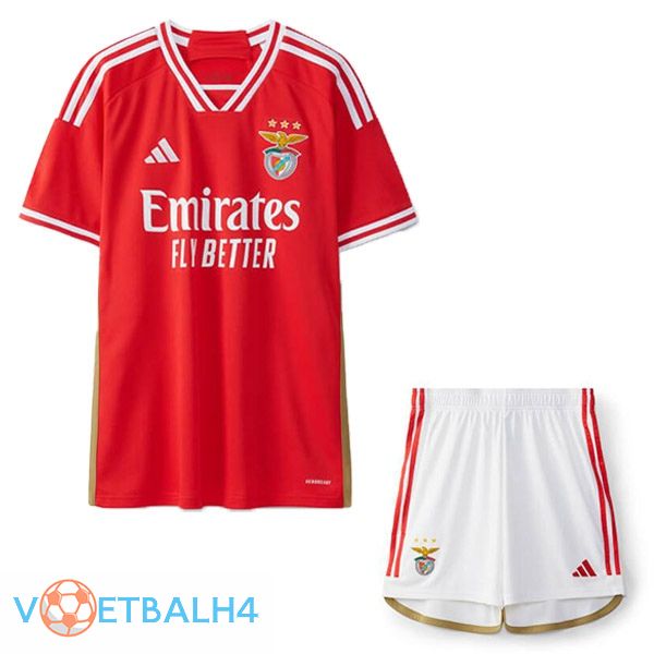 S.L Benfica kinderen voetbal jersey thuis rood 2023/2024