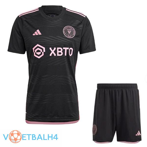 Inter Miami CF kinderen voetbal jersey uit zwart 2023/2024