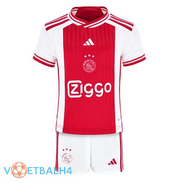 AFC Ajax kinderen voetbal jersey thuis rood wit 2023/2024