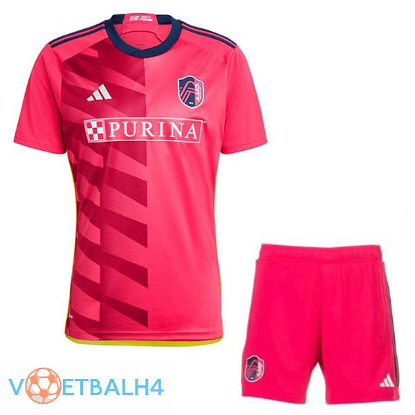 St.Louis City FC kinderen voetbal jersey thuis rood 2023/2024