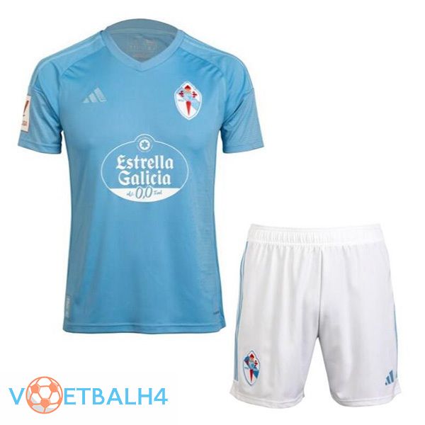 Celta Vigo kinderen voetbal jersey thuis blauw 2023/2024