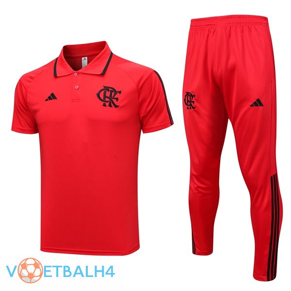 Flamengo voetbal Polo + broek rood 2023/2024