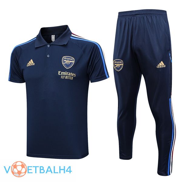 Arsenal voetbal Polo + broek koninklijk blauw 2023/2024