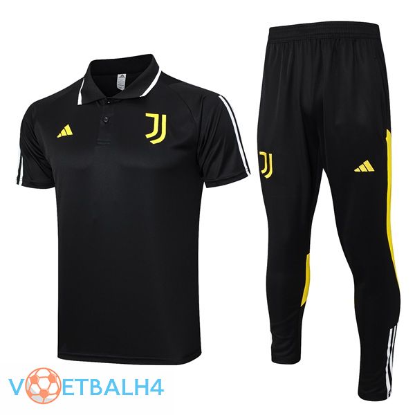 Juventus voetbal Polo + broek zwart 2023/2024