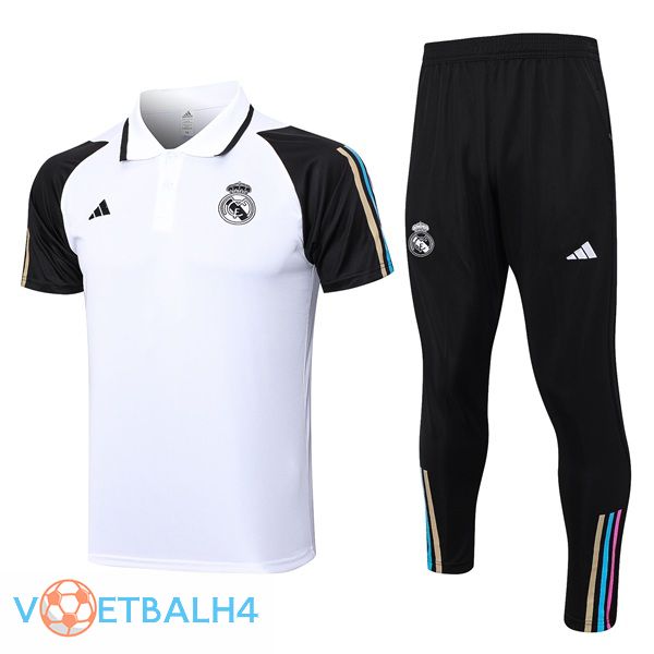 Real Madrid voetbal Polo + broek wit 2023/2024