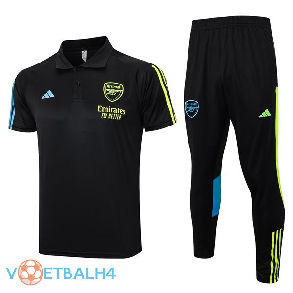 Arsenal voetbal Polo + broek zwart 2023/2024