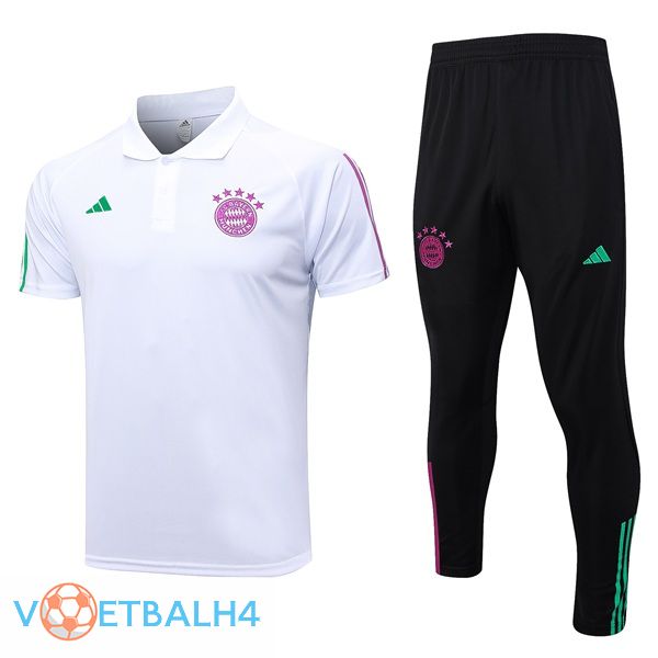 Bayern Munich voetbal Polo + broek wit 2023/2024