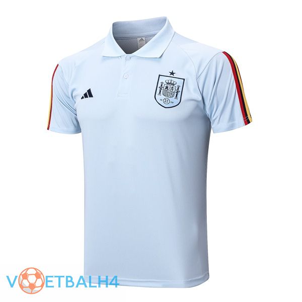 Spanje voetbal Polo blauw 2023/2024